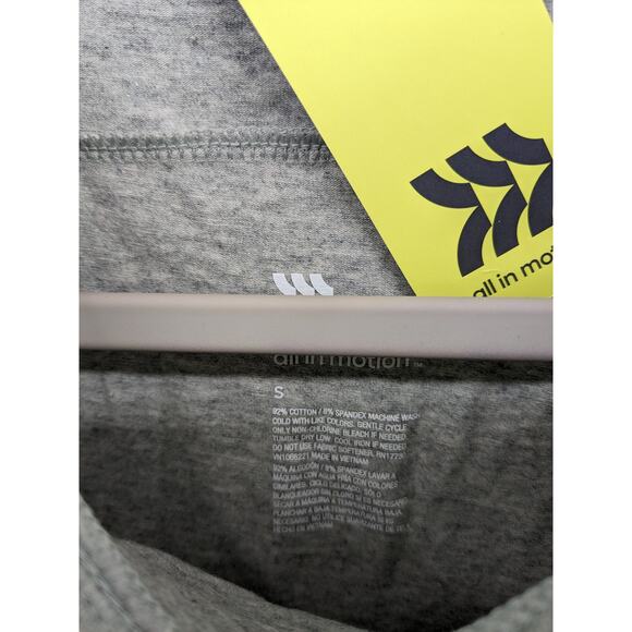 All in Motion Supima Cotton Tshirt S Gray Heather Quick Dry Moisture Wicking Tee - Picture 4 of 8